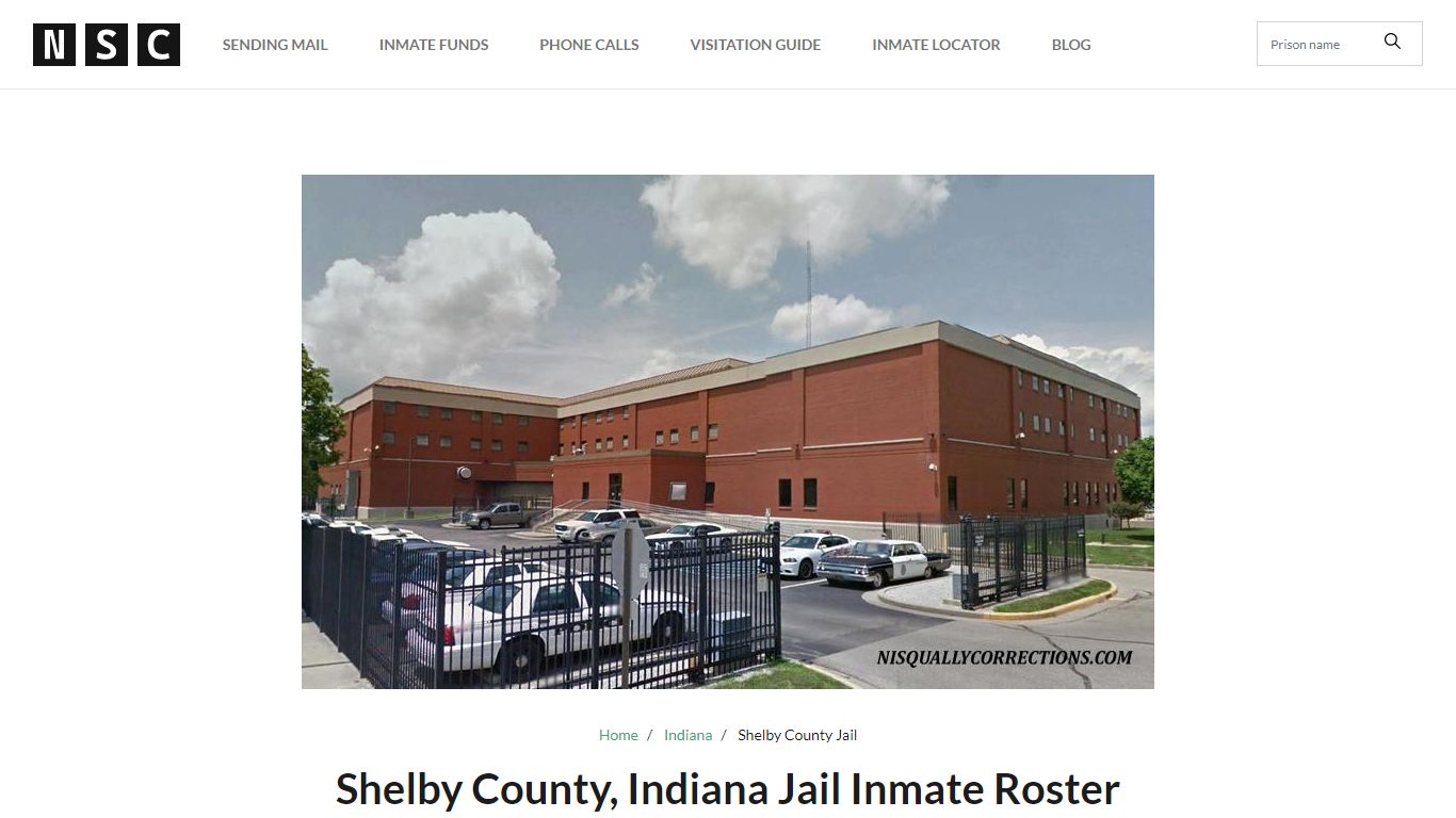 Shelby County, Indiana Jail Inmate Roster